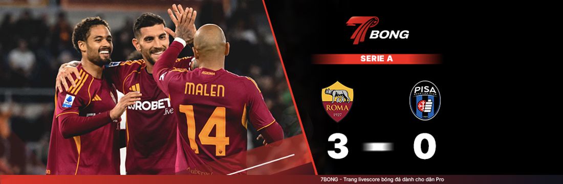 7BONG highlight: AS Roma VS Pisa [11-04-26] • Italian Serie A